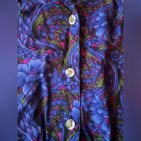 Vintage Caroline Wells Collection Size 12 Floral Dress - Picture 4 of 4